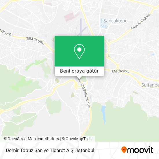Demir Topuz San ve Ticaret A.Ş. harita