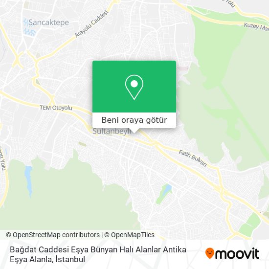Bağdat Caddesi Eşya Bünyan Halı Alanlar Antika Eşya Alanla harita