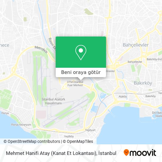 Mehmet Hanifi Atay (Kanat Et Lokantası) harita