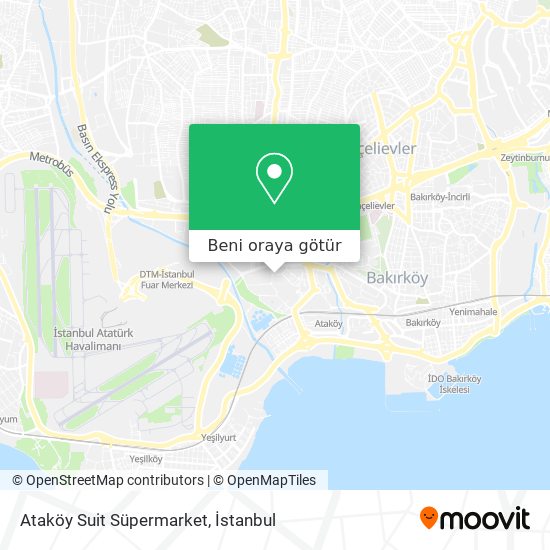 Ataköy Suit Süpermarket harita