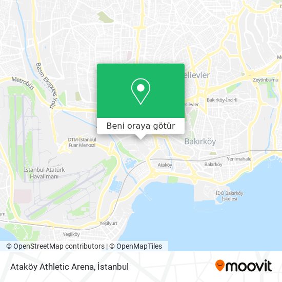 Ataköy Athletic Arena harita