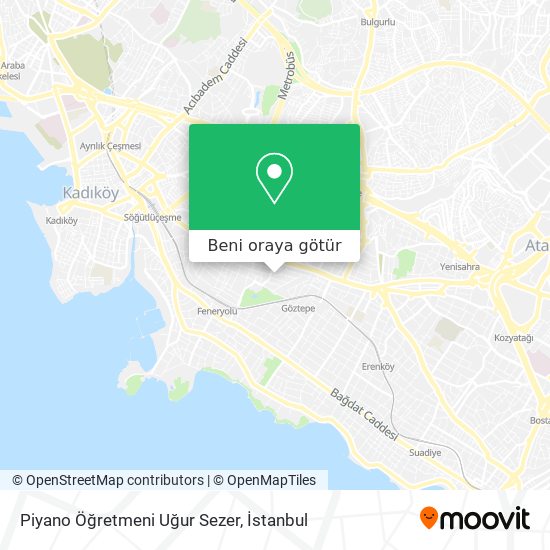 Piyano Öğretmeni Uğur Sezer harita