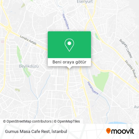 Gumus Masa Cafe Rest harita