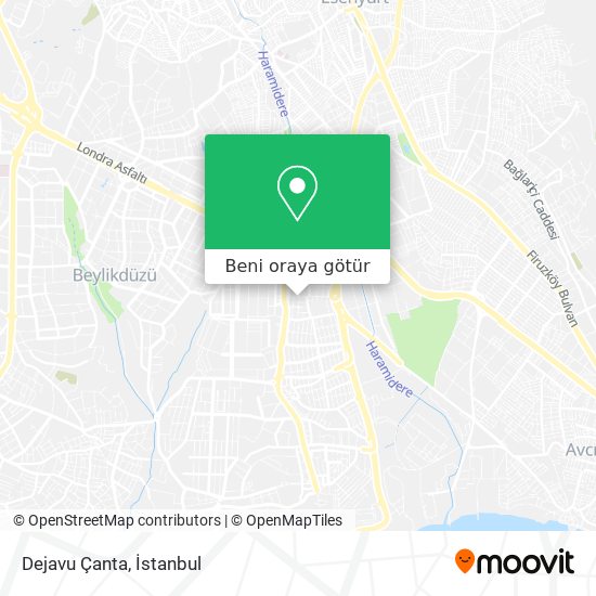 Dejavu Çanta harita