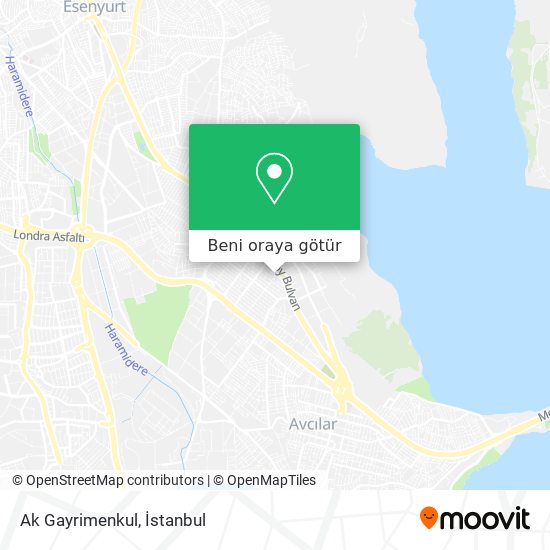Ak Gayrimenkul harita