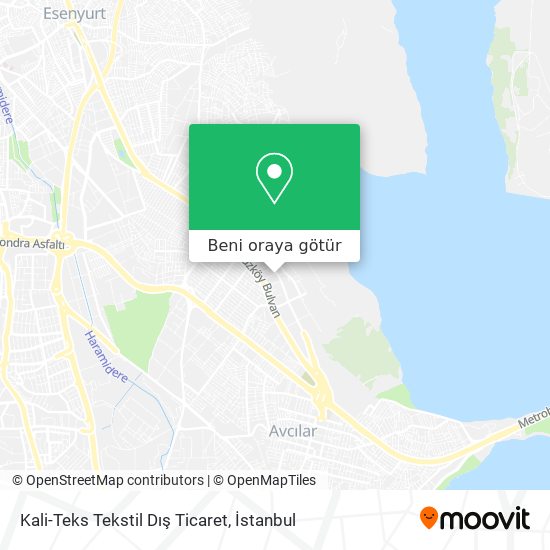 Kali-Teks Tekstil Dış Ticaret harita