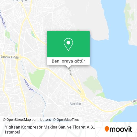 Yiğitsan Kompresör Makina San. ve Ticaret A.Ş. harita