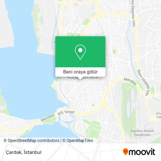 Çardak harita