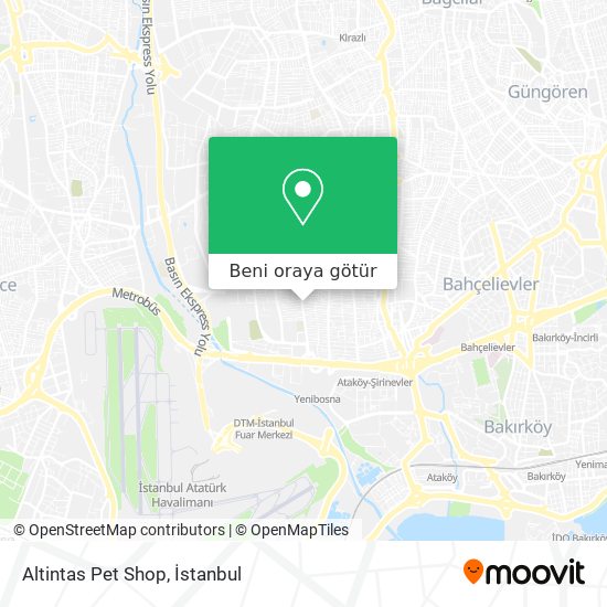Altintas Pet Shop harita