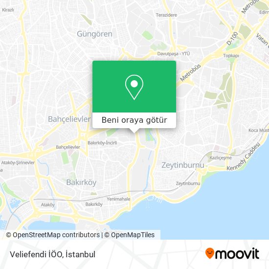 Veliefendi İÖO harita