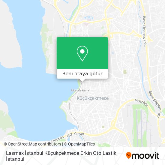Lasmax İstanbul Küçükçekmece Erkin Oto Lastik harita