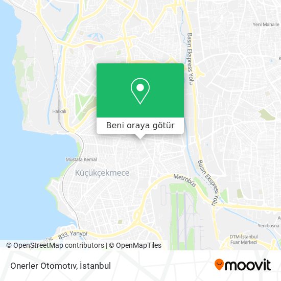 Onerler Otomotıv harita