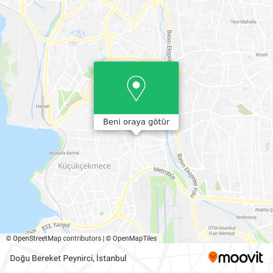 Doğu Bereket Peynirci harita