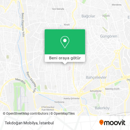 Tekdoğan Mobilya harita