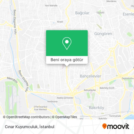 Cınar Kuyumculuk harita