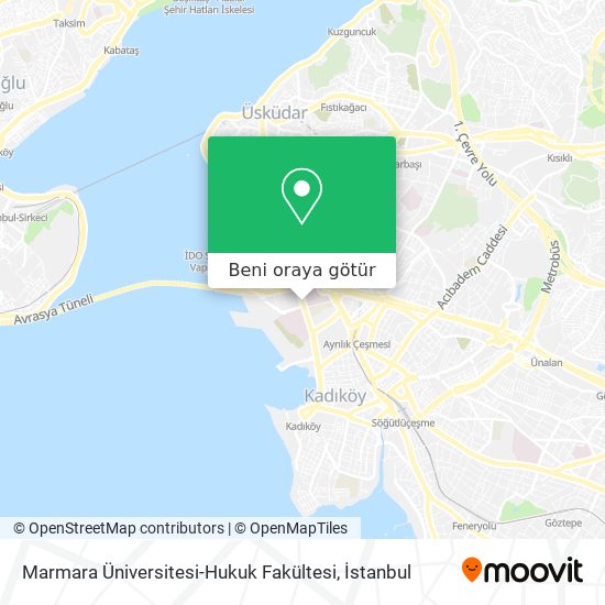 Marmara Üniversitesi-Hukuk Fakültesi harita
