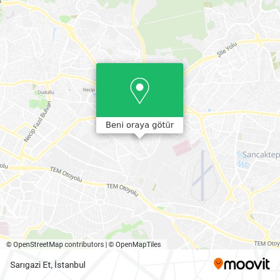 Sarıgazi Et harita