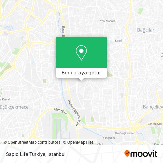 Sapıo Lıfe Türkiye harita