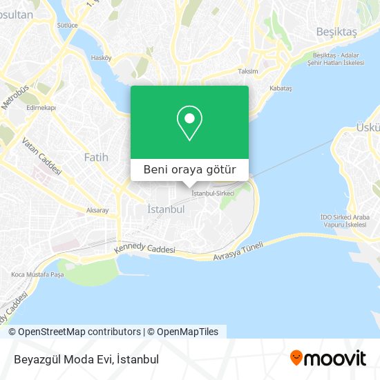 Beyazgül Moda Evi harita