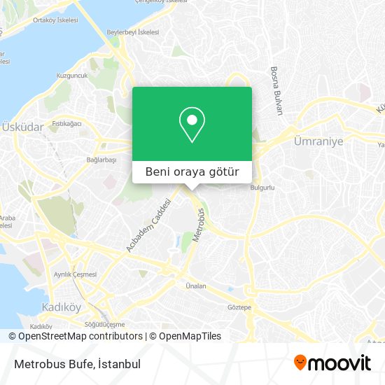 Metrobus Bufe harita