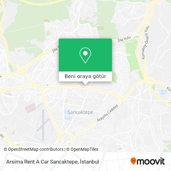 Arsima Rent A Car Sancaktepe harita