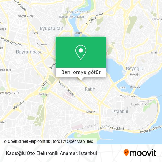 Kadıoğlu Oto Elektronik Anahtar harita