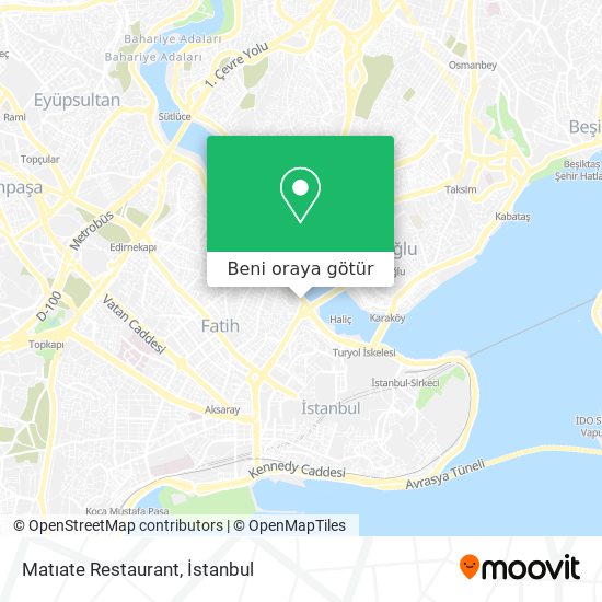 Matıate Restaurant harita