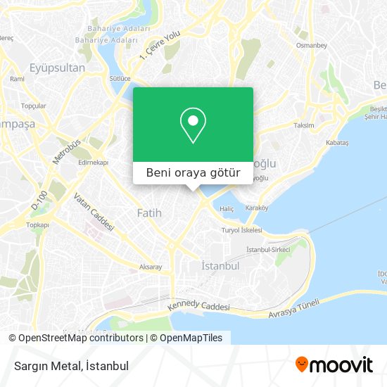 Sargın Metal harita