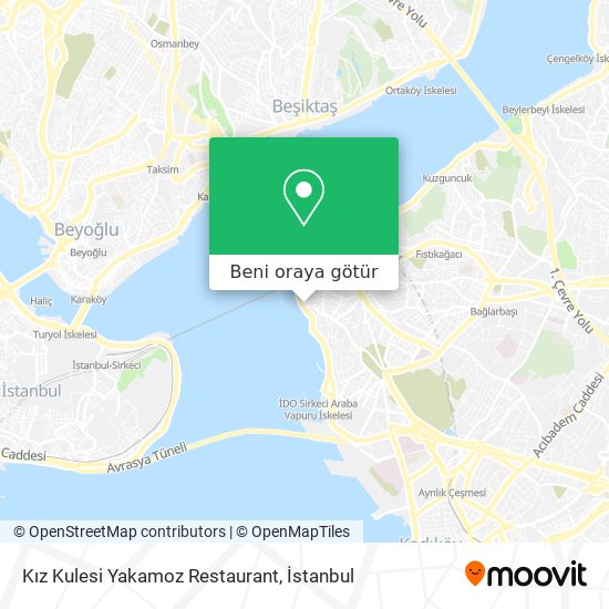 Kız Kulesi Yakamoz Restaurant harita