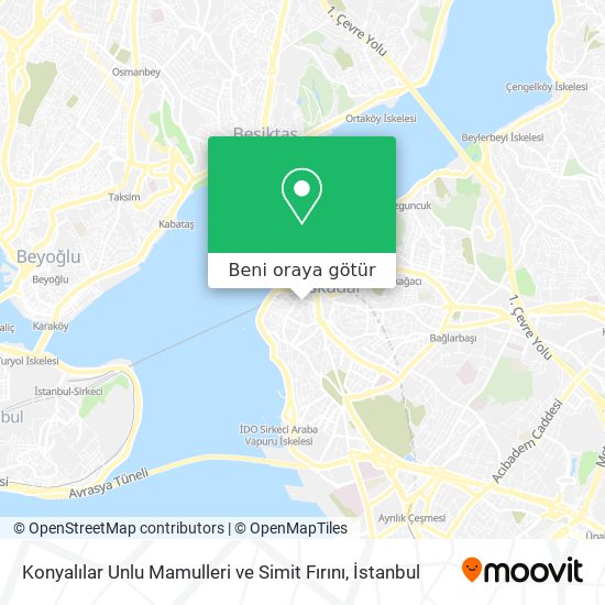 Konyalılar Unlu Mamulleri ve Simit Fırını harita