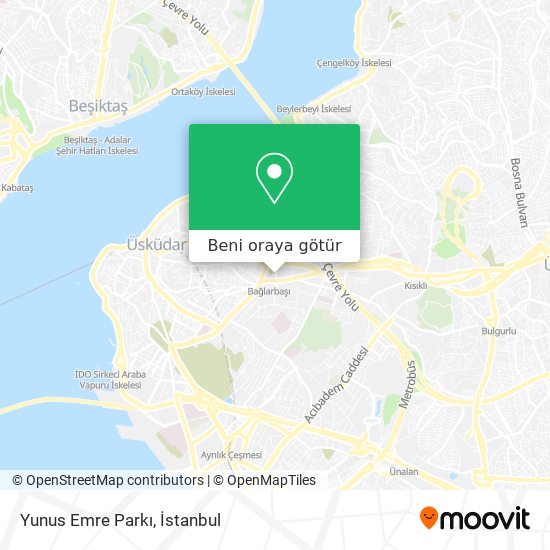 Yunus Emre Parkı harita