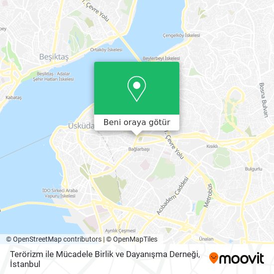 Terörizm ile Mücadele Birlik ve Dayanışma Derneği harita