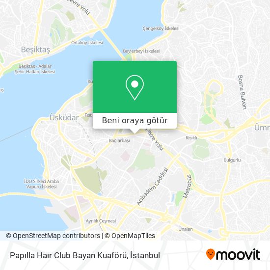 Papılla Haır Club Bayan Kuaförü harita