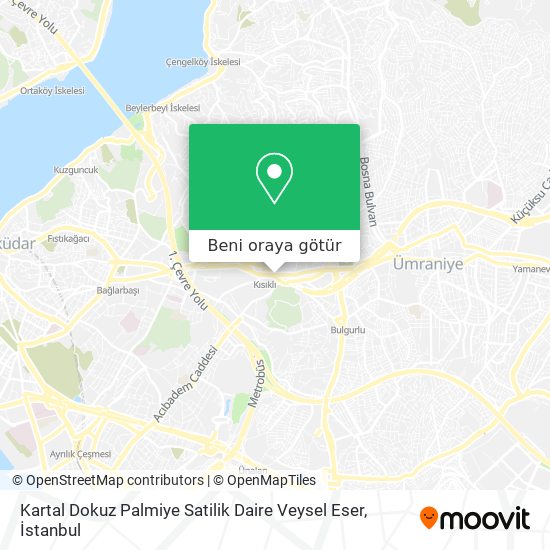 Kartal Dokuz Palmiye Satilik Daire Veysel Eser harita