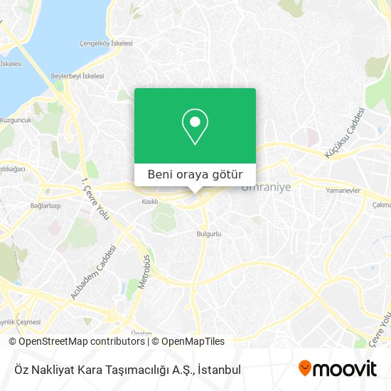 Öz Nakliyat Kara Taşımacılığı A.Ş. harita