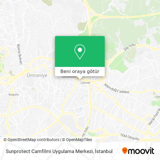 Sunprotect Camfilmi Uygulama Merkezi harita