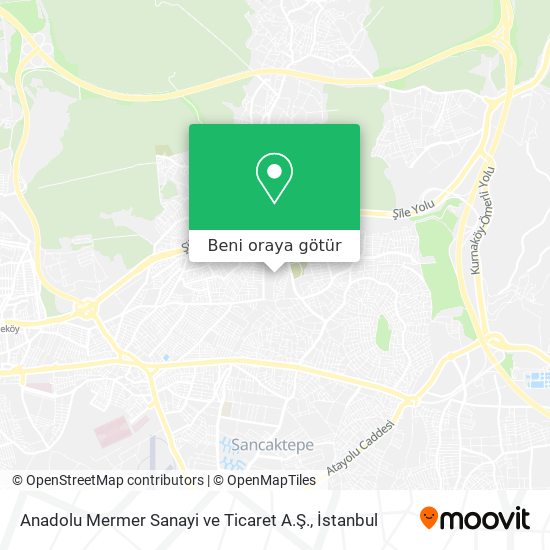 Anadolu Mermer Sanayi ve Ticaret A.Ş. harita