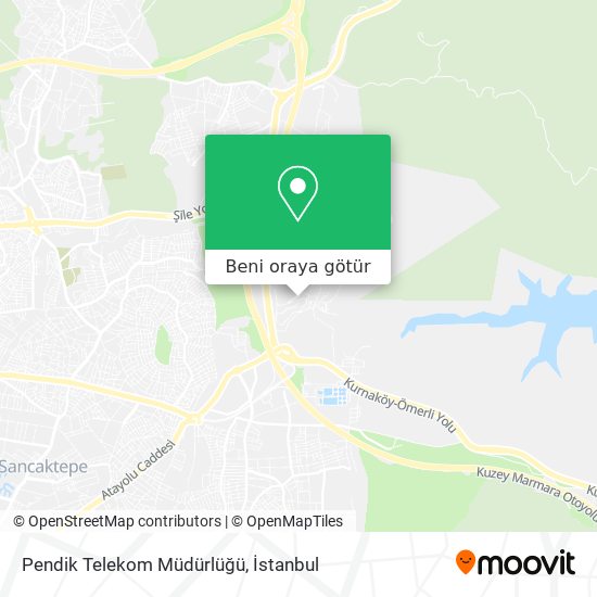 Pendik Telekom Müdürlüğü harita