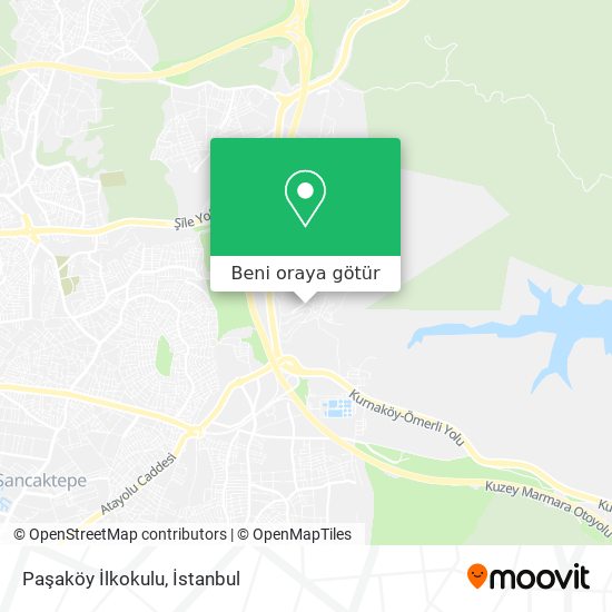 Paşaköy İlkokulu harita