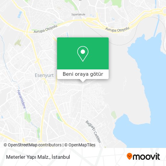 Meterler Yapı Malz. harita