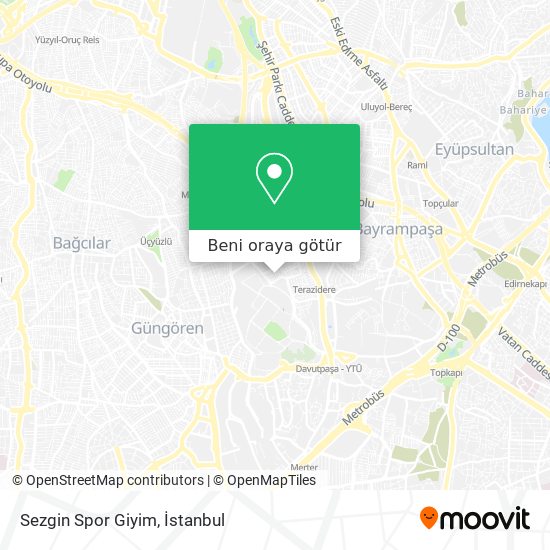 Sezgin Spor Giyim harita