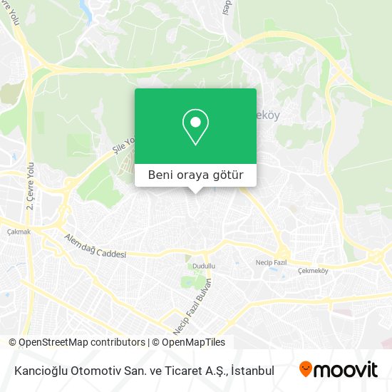 Kancioğlu Otomotiv San. ve Ticaret A.Ş. harita