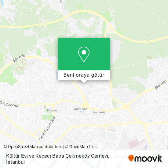 Kültür Evi ve Keçeci Baba Çekmeköy Cemevi harita