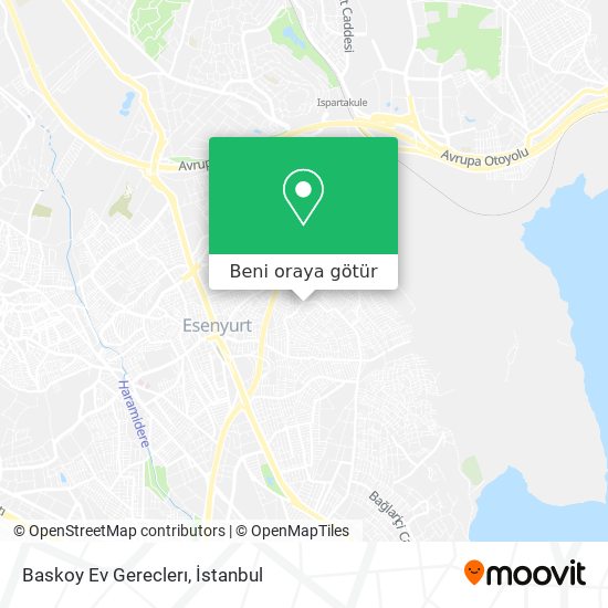 Baskoy Ev Gereclerı harita