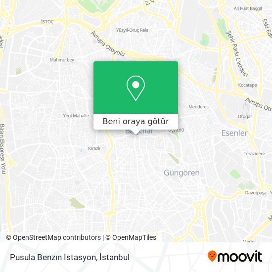 Pusula Benzın Istasyon harita