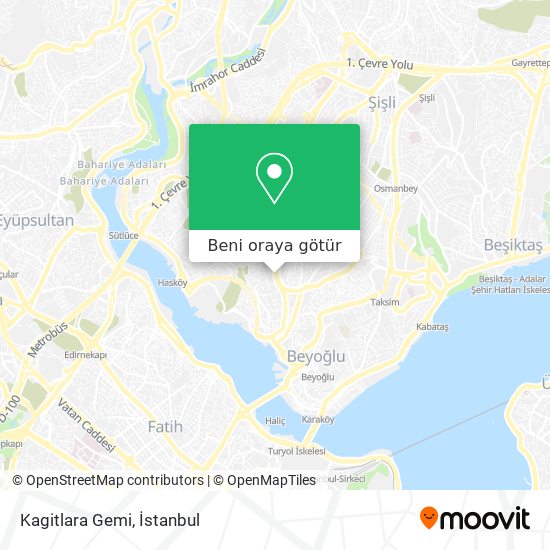 Kagitlara Gemi harita