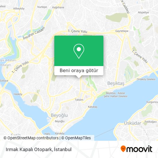 Irmak Kapalı Otopark harita