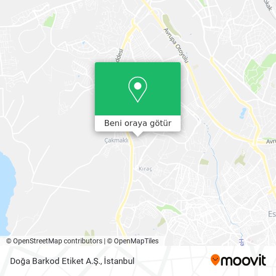 Doğa Barkod Etiket A.Ş. harita