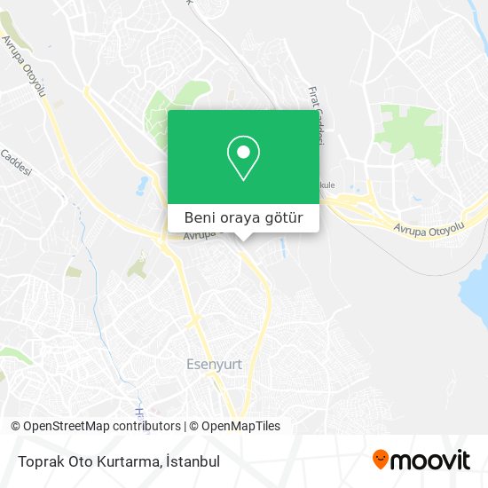 Toprak Oto Kurtarma harita