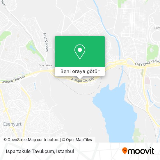 Ispartakule Tavukçum harita